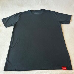 Enrforce Mens XL Black Short Sleeve Crewneck T-Shirt Cotton Blend Basic Tee